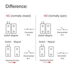 VictorsHome Magnetic Reed Switch NC Surface Mount Wired Door Window Contact Sensor with Adhesive Paper for Home Security and Burglar Alarm Systems MC-38 5pcs