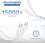 Fast Charger for iPhone,Dual Port A/C Apple iPhone Charger Fast Charging Block,2Pack Quick Double A/C iPhones Wall Chargers Adapter,6FT USB C to Lightning Cable for iPhone14 ProMax/13/12/11/XS/XR/iPad