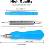 Video Screwdriver Bit Set for Battery and Wifi Access - Fits All Video Doorbell Models (Blue)