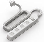 S.O.V Splashproof IPX4 Power Strip, Patented Zero-Current Auto Shut Off, ETL Listed, 4-Outlet Flat Plug, White, 10ft Cord