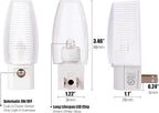 Emotionlite Plug in Night Light, Warm White LED Nightlight, Dusk to Dawn Sensor, Kids, Nursery, Bedroom, Bathroom,Hallway, Stairs, Kitchen, 6 Pack
