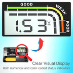 Battery Tester with Battery Organizer Storage Case,Professional Digital Battery Checker with LCD Display for Household AA, AAA, 4A,C, D, 9V, Button Cells. Compact Design & Clear Power Level Indicator