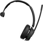 EPOS Impact 1030T Single-Sided Bluetooth Office Headset with Noise-Canceling Mic, EPOS AI Voice Pickup, Super Wideband Audio, BrainAdapt Tech, Optimized for Open Offices, Microsoft Teams Certified