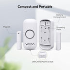 Door Window Alarm for Kids Safety, VOXON Door Alarm for Home Security Personal Security Window Alarms Sensor Burglar Door Alarm for Home, Cars, Sheds, Caravans DIY Kit Pack of 4