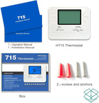 Suuwer 5-1-1 Day Programmable Thermostats for Home 2 Heat/ 2 Cool Conventional Multistage Systems