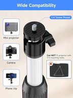 suptek Exdentable 63.9" Projector Stand 360°Swivel, Height Adjustable 53.7-63.9inch, Mini Projector Mount Bracket, Compatible with Home Office Video Vlog DVR Camera, PR001FLW