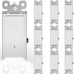 10Pack SOZULAMP Wall Switch with Night Light - Combination Nightlight and Single Pole Light Switch