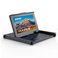 MT-VIKI 8 Port KVM HDMI Switch w/15.6'' LCD Monitor, Fit 1U 19" Rack 600-800mm deep Server Cabinet w/Keyboard Touchpad Drawer+ 8 HDMI KVM Cables