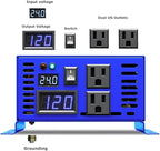 XYZ INVT 800 Watt Pure Sine Wave Inverter 24V DC to 110V 120V AC, 800W Power Invert Surge 1600W Power Converter for Solar System. (800W 24V 120V)