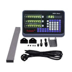 TOAUTO Digital Readout 2 Axis 3 Axis DRO Display Linear Scale 100~1000mm Precision 5um for Bridgeport/Knee Milling Lathe EDM Mill Machine (DRO-3Axis)