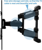 SYLVOX Full Motion Outdoor TV Wall Mount, Fits for TV Size from 40 Inch to 75 Inch, Flexible 6 Articulating Dual Arms, Wall Mount Bracket, Maximum VESA 600 x 400 mm