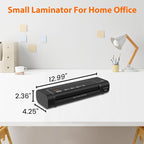 VidaTeco Laminator Machine 9-inch Thermal Cold Laminator with Laminating Sheets 20 pcs,Laminating Machine with 2-Min Faster Preheat,Personal Lamination with Patented Roller for Teacher(Black)