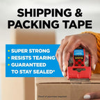 Scotch Heavy Duty Packaging Tape, 2 Inches x 800 Inches, Clear - 2 Count
