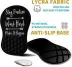 Hokafenle Ergonomic Mouse Pad Wrist Support, Wrist Rest Mousepad for Carpal Tunnel Pain Relief with Integrated Memory Foam Slope Massage Bulge (11.8x7.9 inch,Inspirational Quote