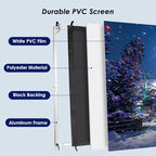 Instahibit 100" Outdoor Projector Screen and Stand Portable Movie Projection Fast Folding 16:9 4K HD Home Theater Camp Backyard Cinema with Carry Bag