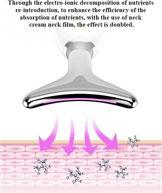 Face Neck Tool for Skin Care, Electric Neck Face Lifting Device for Wrinkle Removal (Black)