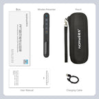 Norwii N76 Rechargeable Presentation clicker, Long Range Presentation Remote, Wireless Presenter, Pointer for PowerPoint Presentations, Slide Control - Green Light