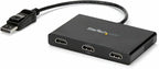 StarTech.com 3-Port Multi Monitor Adapter - DisplayPort 1.2 to 3x HDMI MST Hub - Triple 1080p HDMI Monitors - Video Splitter for Extended Desktop Mode on Windows PCs Only - DP to 3x HDMI (MSTDP123HD)