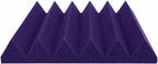Foam Factory Inc 24 Pack Color Acoustic Foam Panel Studio Soundproofing Wedge Wall Tiles 12” X 12” X 2” (Purple)