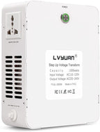 LVYUAN 1000W 110/120V to 220/240V Voltage Converter Step Up Transformer Electrical Converter with Circuit Breaker Protection for Euro China Korea Appliances[3 Year Warranty]