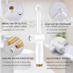 Handheld Bidet Toilet Sprayer, White Bidet Spray for Toilet, Cloth Diaper Sprayer with Backflow Preventer, Adjustable Water Jet Spray with 7.9" Long Wand