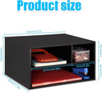 EMERIT Printer Stand Shelf with Storage Wood Desk Paper Organzier for Home/Office,Printer Riser, 2 Tire