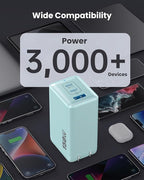 150W USB C Charger Block,GaN III Compact Foldable Wall Charger 3 Port Fast Charging Station,PD QC PPS Portable USB C Hub 100W Laptop Adapter for MacBook Pro/Air,iPad,iPhone 17/Pro,Galaxy S24,Dell etc