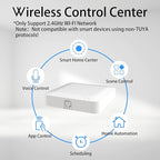 AiSeek Tuya ZigBee 3.0 Hub/Wired Gateway, WiFi Smart Home Bridge Remote Controller,Work with Tuya ZigBee Smart Device, White