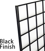 NEESEEYEE Commercial Grade Gridwall Panels – Heavy Duty Grid Panel for Any Retail Display, 2’ Width x 4’ Height, 3 Gridwall Panels Per Carton (Black Finish)
