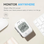 yuwell Wrist Blood Pressure Monitor | Clinical Accuracy, BP Machine for Home Use | Ultra Light Weight, Smart Inflation Blood Pressure Cuff, Large Display, 74 Readings, Rechargeable