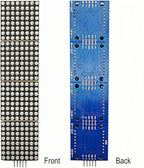 Yuuhseel 2PCS MAX7219 32x8 Dot Matrix LED Display Module 4 in 1 Common Cathode MCU Control Display Blue + 5Pin Wire Compatible with Arduino