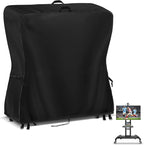Hdenmist Outdoor TV Cover 40 Inch Weatherproof, Waterproof Outdoor TV Stand Covers for Rolling Mobile TV Stand Cart, Heavy Duty TV Screen Protector Covers for Outside- 40”L x 14”W x 55”H(Cover Only)