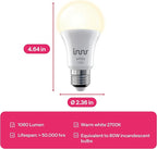 innr Smart Light Bulbs, A19 Zigbee, Works with Philips Hue* and Alexa (Bridge Required), Soft White Light Bulb, Dimmable, E26 LED Bulb 75 Watt, Warm White, 1060lm 2-Pack