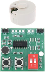 Create idea 2Pcs 35s Recordable Voice Module DIY Sound Recording Chip with LED Indicator Supports External Flash Greeting Card Box Sound Player