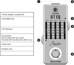 Rowin Guitar Equalize Effect Pedal EQ Add or Take Away Specific Bands Tune Parameters of Sound