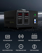 Step Down/Up Transformer 220v to 110v, 5000W Voltage Converter 110 to 220 Heavy Duty Power Transformer
