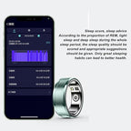 FOSA Smart Health Ring, NFC Sleep Monitor with Temperature Tracking, Step Counter, IP68 for Video Scrolling, Book Page Flipping (Green)
