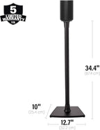 Sanus Fixed Height Speaker Stands for Sonos Era 100 Pair WSSE12-B2 Black