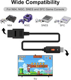 Arector N64 to HDMI Converter, HDMI Converter Supports 4:3/16:9 Ratio Conversion, Compatible for Nintendo 64/SNES/NGC/SFC