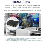 SMSL PS100 Digital to Analog Audio Converter, USB/Optical/Coaxial/HDMI ARC to Stereo L/R RCA Output DDC Digital Toslink SPDIF 192kHz DAC Converter for PS5/HDTV/DVD/Blu-Ray Players/Home Cinema Systems