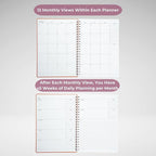 | Ultimate Yearly, Daily, Weekly, Monthly Planner | 8.25" x 11.75" | To Do List Notebook for Work | Simple Design | Multiple Layouts | Academic Planner and Organizer Notebook (Evergreen, Yearly Planner - Portrait)