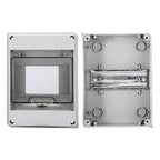 MOLLOM 5 Way Circuit Breaker MCB Distribution Protection Box with DIN Rail, IP65 Waterproof,for Indoor and Outdoor