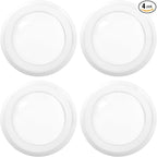 Sunco LED Disc Lights Ceiling 6 Inch, Flush Mount Disk Light, Recessed Can Lighting, 1050 LM, 15W (75W Equivalent), 5000K Daylight, Dimmable, Damp Rated ETL 4 Pack.