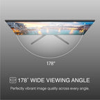 Packard Bell airFrame 21" FHD Monitor, 1920x1080, Ultrawide, VESA Mount Compatible, Tilt Adjustment, HDMI/VGA, Slim Bezel, for Home, Office, and Light Gaming