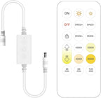 Pandery CCT LED Controller Kit,iOS/Andriod App Control 2.4G RF Wireless Remote Control,CCT LED Controller/Dimmer,for 2PIN CCT LED Strip Light,with Timing Function,Music Mode,Group Control