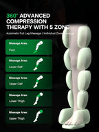 Medisana Leg Compression Massager, Cordless Rechargeable Air Pressure Boot with Multi-Customize Modes, Intensities & Timer, Leg Compression for Circulation, Pain Relief, Recovery, Christmas Gifts