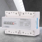 Energy Consumption Digital Electric Power Meter 3 Phase KWh Meter Smart Class 1 Power Measurement Device 220/380V 20-80A Rail Type Installation