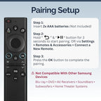 2 Pack BN59-01385A Samsung TV Remote Control Replacement for Smart TV - Easy Setup, Universal IR Voice Remote, Solarcell - Works with Samsung QLED, Frame, Crystal UHD, 4K, & LED Smart TVs