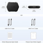ATOTOMOVE Wireless Carplay Box Adapter with HDMI Input, 2 in 1 Dongle for Wired CarPlay Cars, Plug & Play Multimedia Hub for TV Box/Game Console/DVD/Blu-ray, Bluetooth 5.2, AD1 OTA Updates, Black