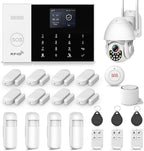 PGST Home Alarm System with T21W HD 5MP Security Camera,Wireless Home Security System with Door Alarm Sensor,Motion Detector,SOS Button,APP Instant Alerts for Villa,Apartment,Kids Safety,Pets